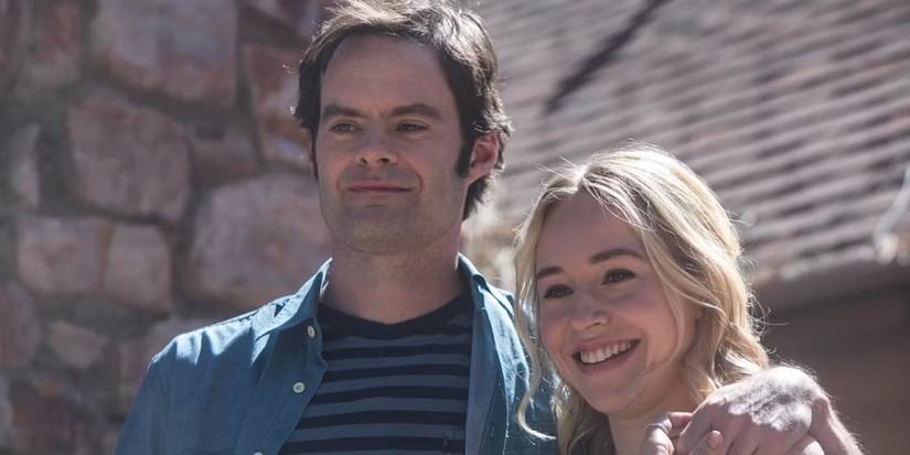 Barry stands with arm around Sally