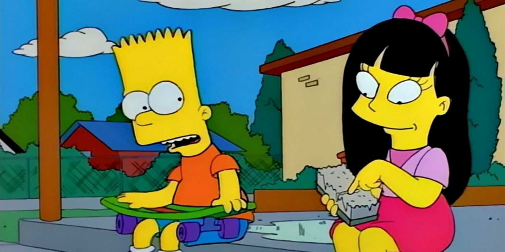 Bart conversa com Jessica em Os Simpsons