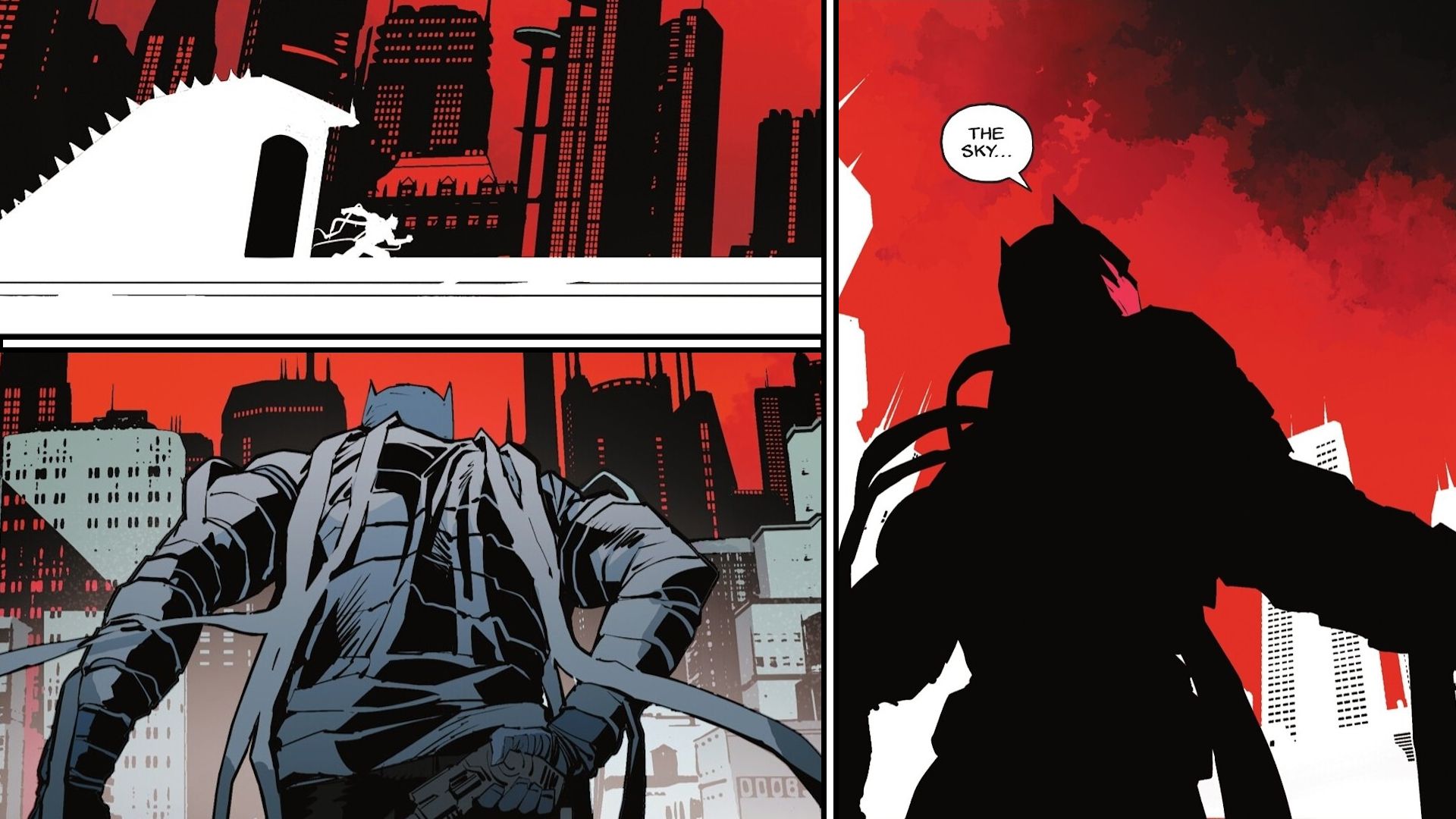 Batman che fugge da Arkham nel fumetto Knightfight