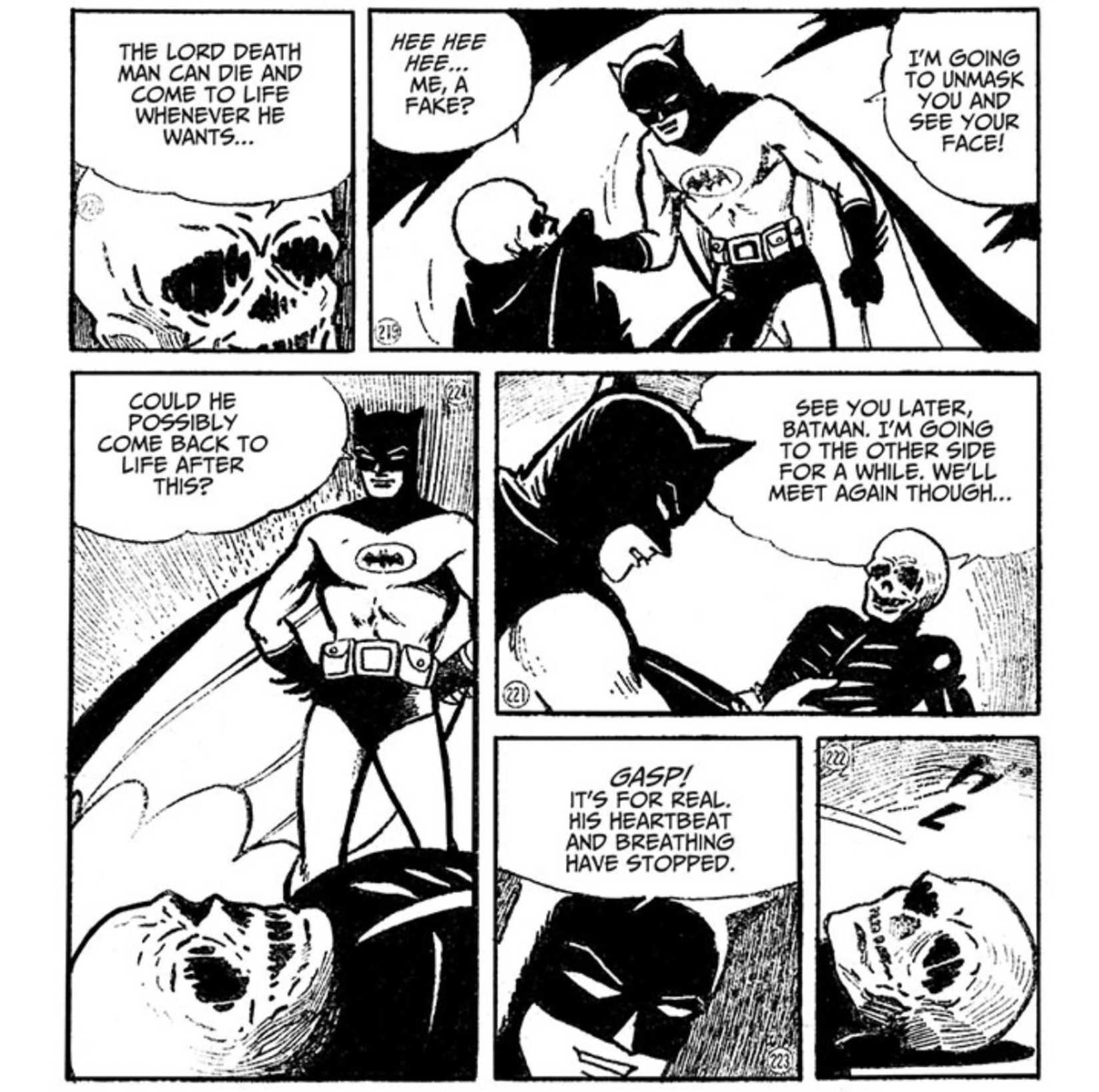 batman contro lord death man nel manga giapponese