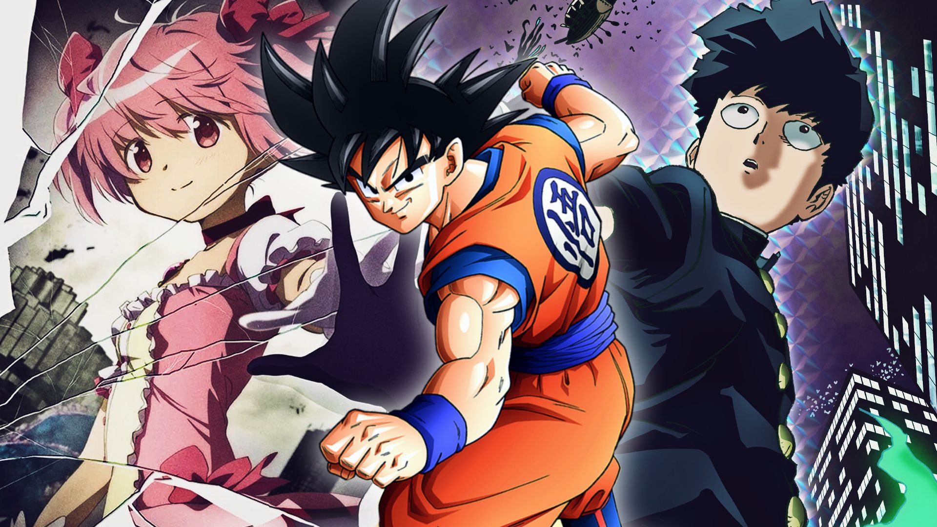 Best Anime to Watch featuring Goku, Mob, and Kaname