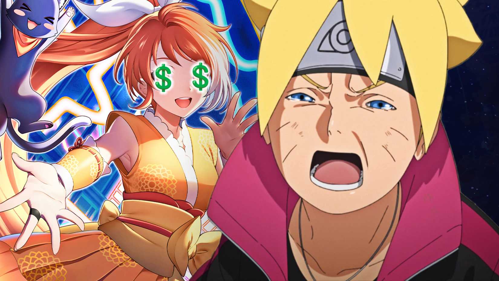 Boruto_crying con crunchroll hime sullo sfondo