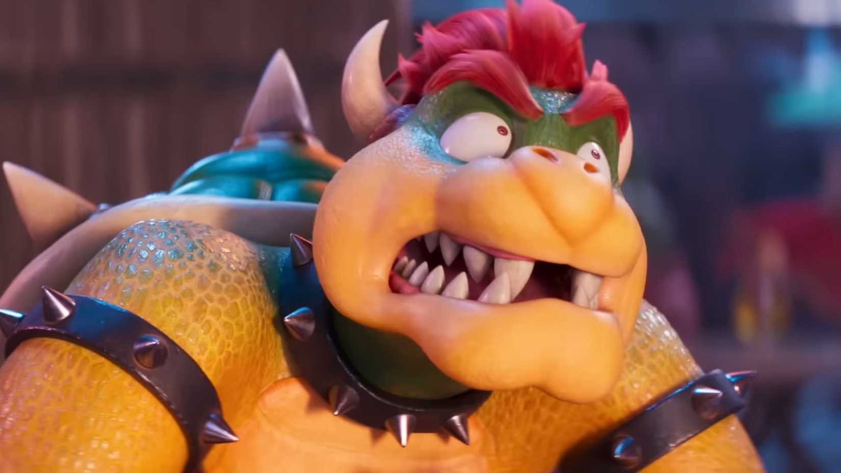 Bowser is getting angry at Mario in Super Mario Galaxy Movie