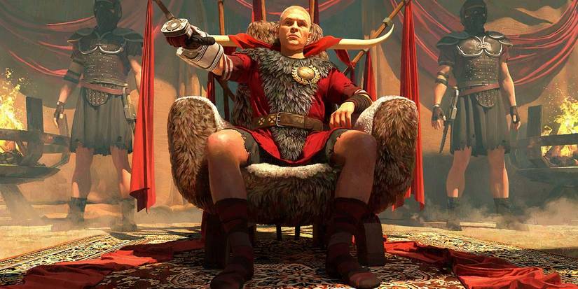 Caesar takes the throne in Fallout New Vegas
