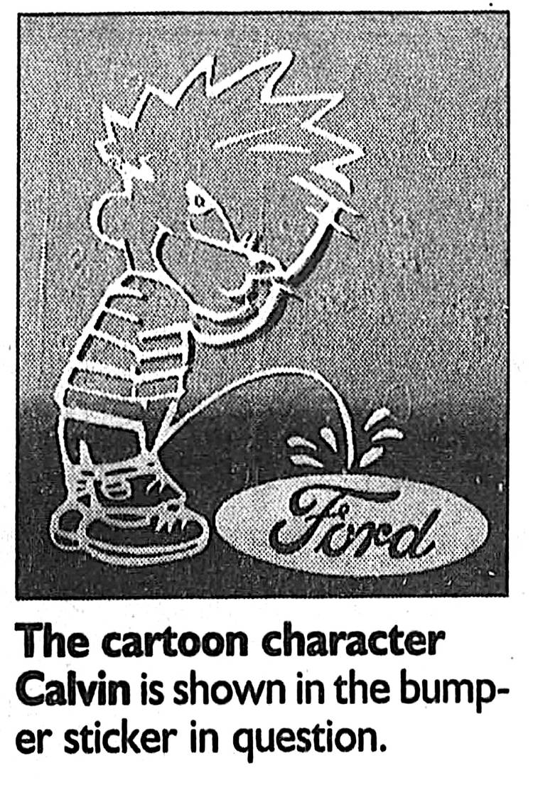 Calvin and hobbes urinating