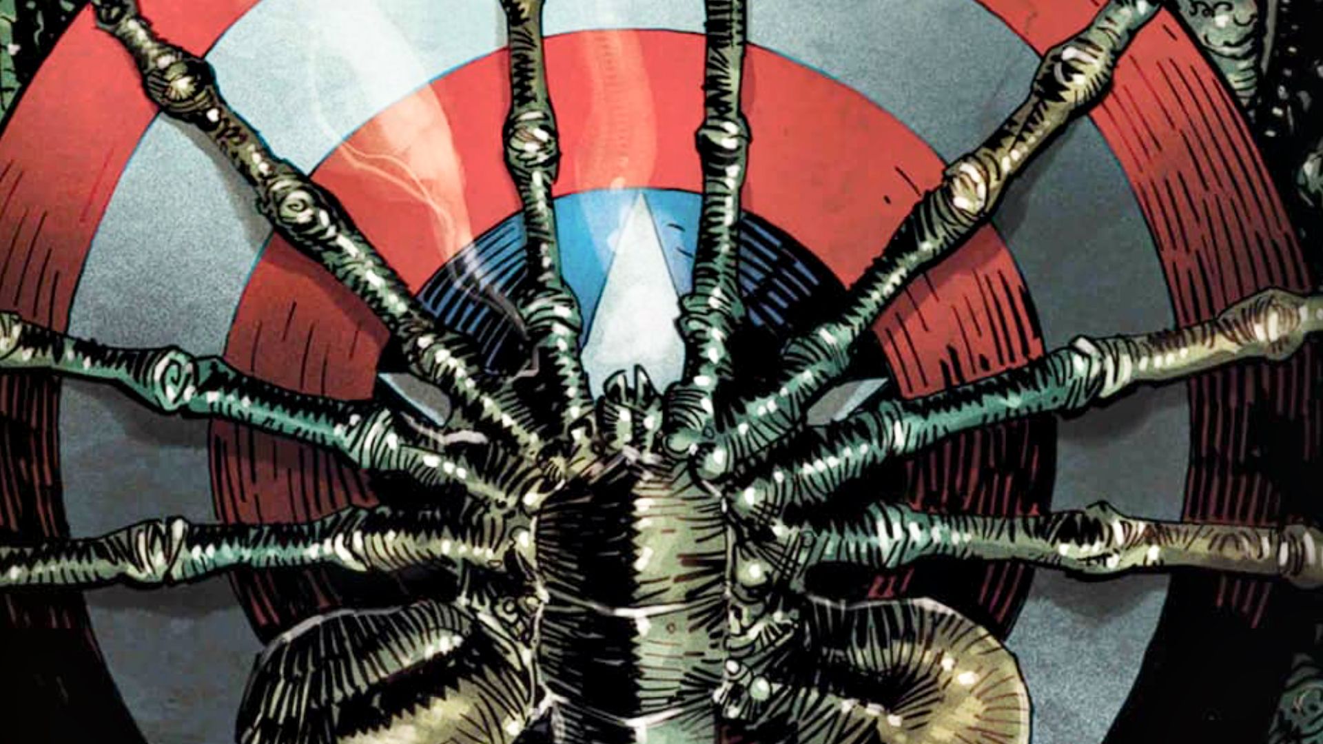 Captain America's Shield Withstands Alien Xenomorph Acid in New Marvel Crossover