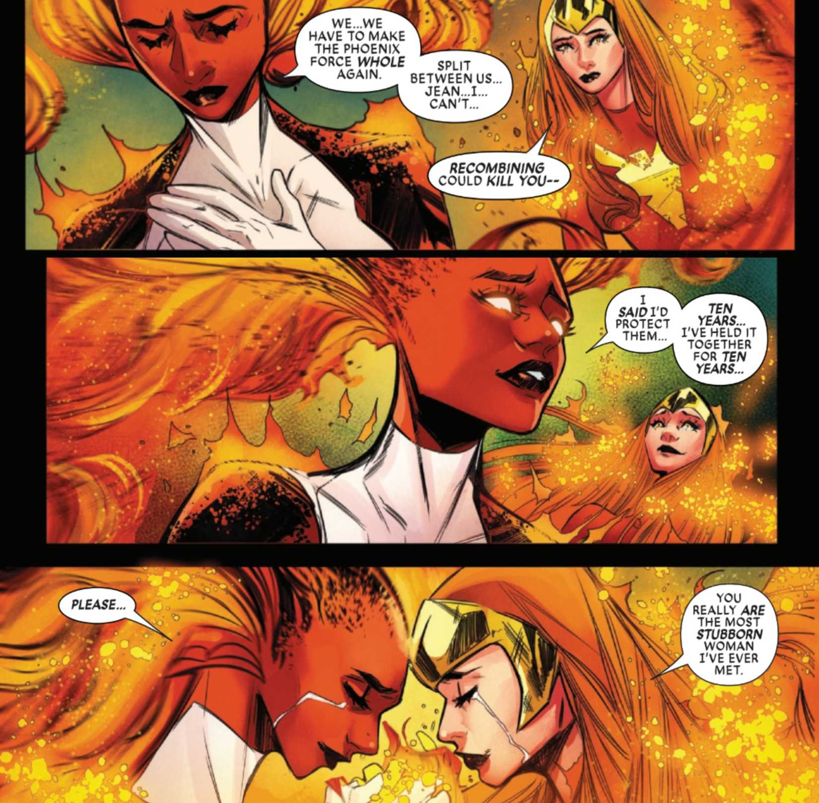captain marvel sacrifices her life to bring back the phoenix