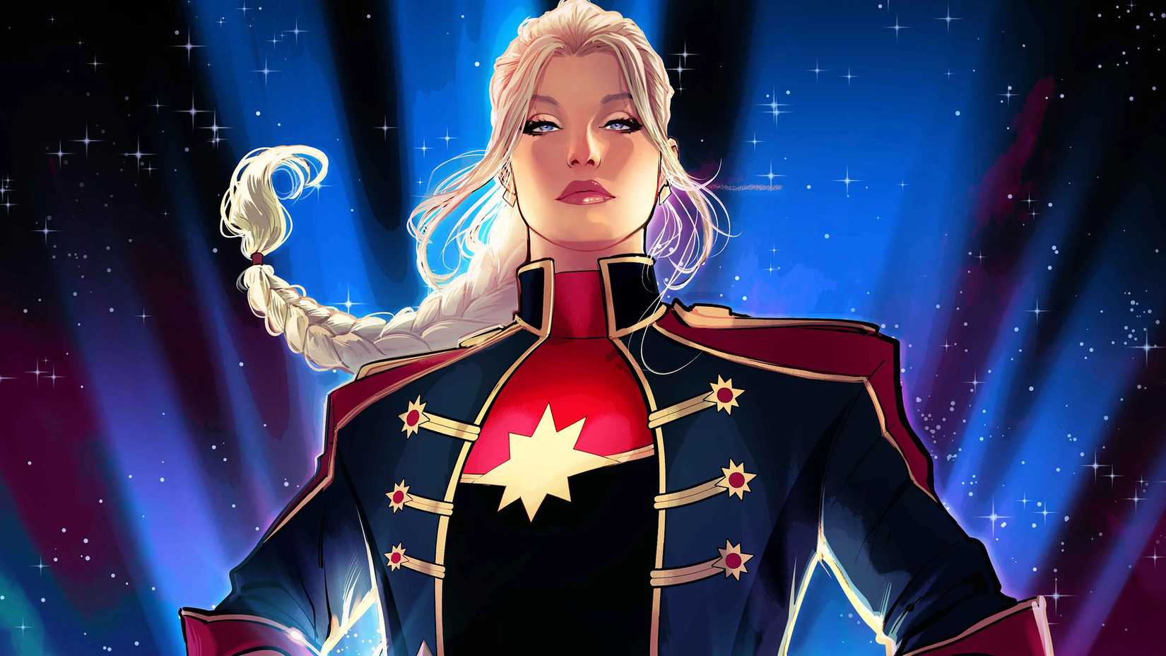 Carol Danvers as Captain Marvel in her new costume
