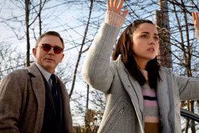Daniel Craig and Ana de Armas in Knives Out