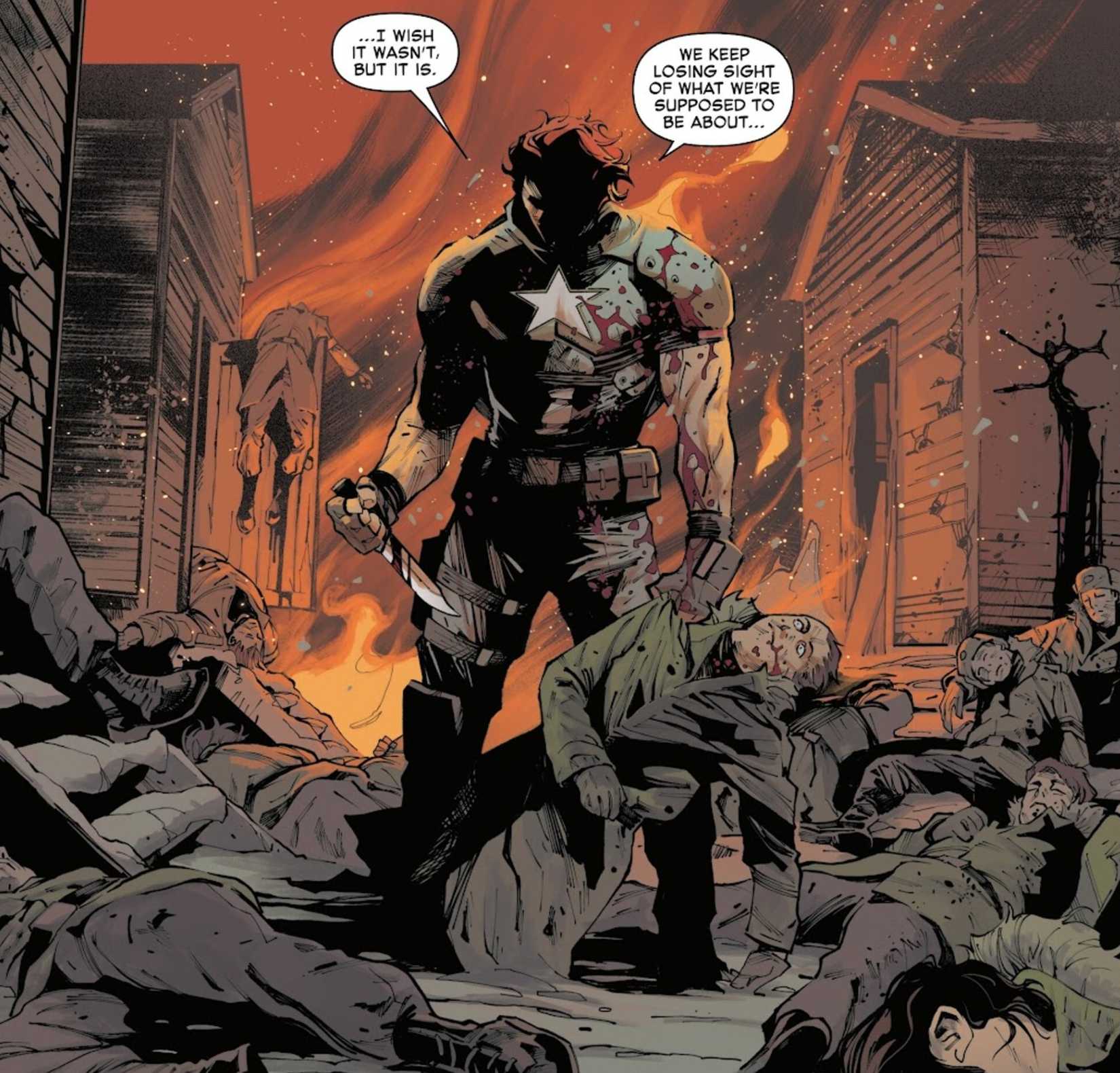 David Colton's captain america turns evil