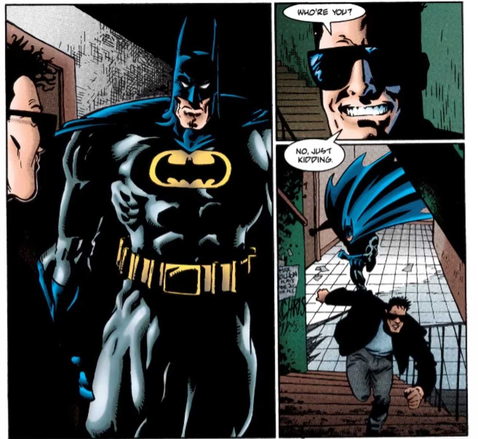 DC HITMAN MOCKING BATMAN