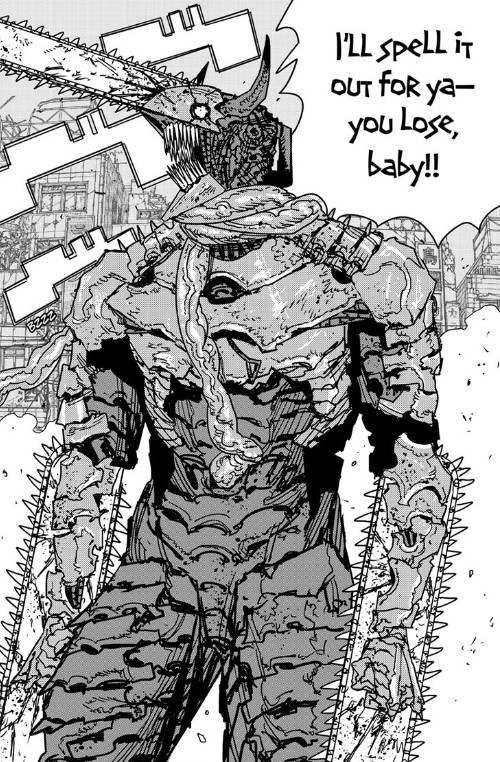 La forme finale de Denji dans Chainsaw Man