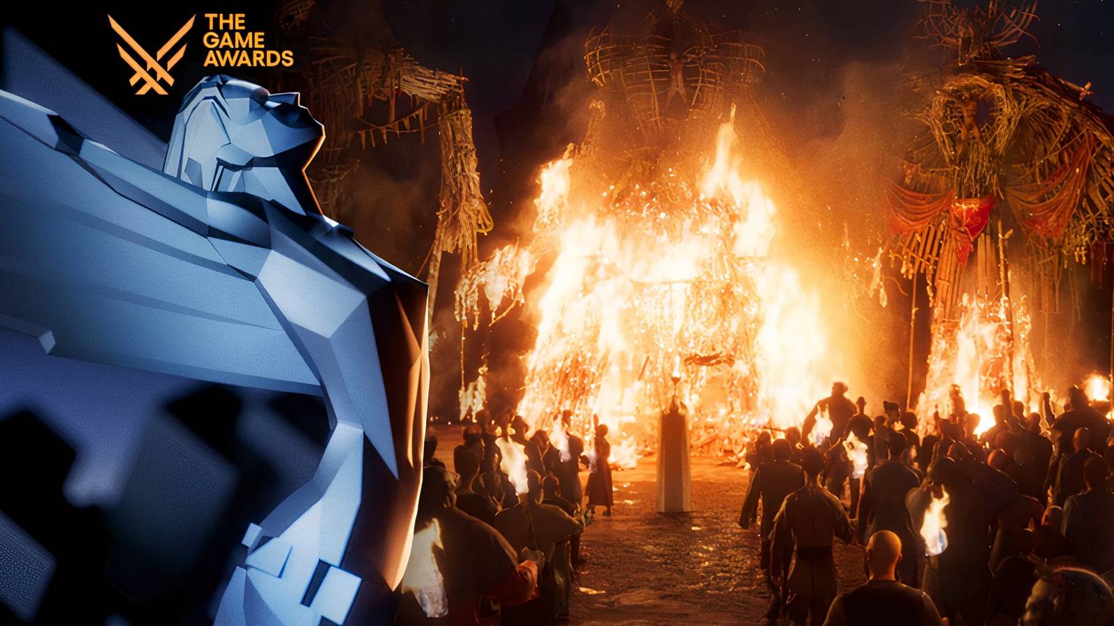 Divinity TGA overlay with fire in background