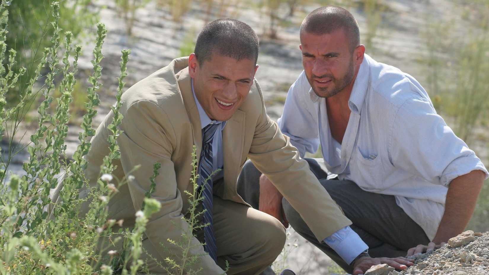 Dominic Purcell como Lincoln e Wentworth Miller como Michael em Prison Break