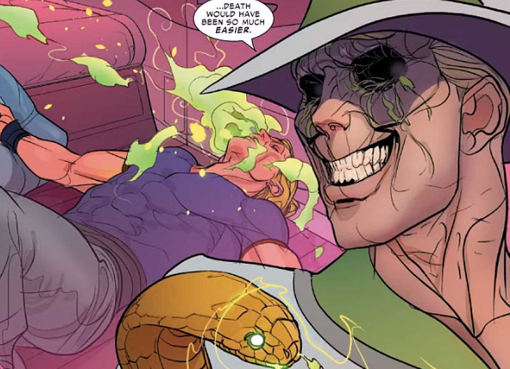 Donald Blake aka the serpent threatening Thor