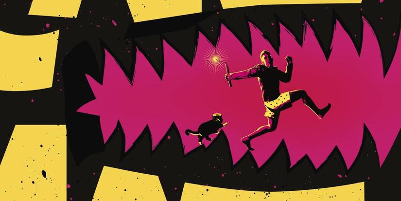 New Sci-Fi Fantasy Adaptation Gives Streaming A Worthy Successor To Stranger Things 1 Dungeon Crawler Carl book cover shows Princes Donut and Carl running