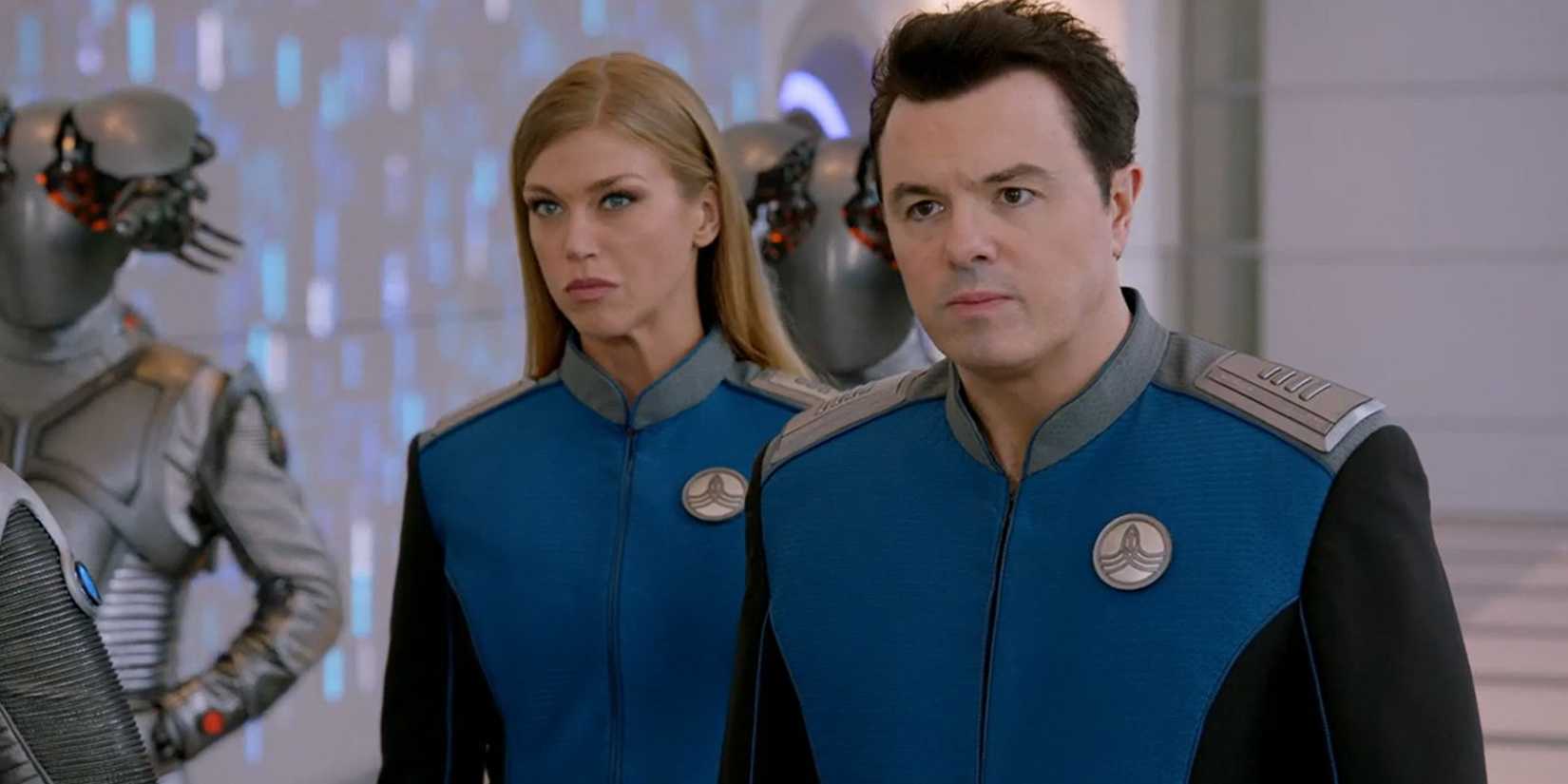 Ed em um planeta de robôs em The Orville