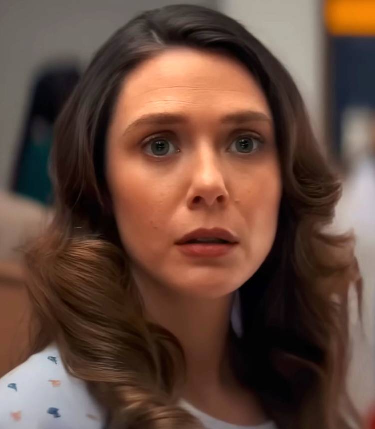 elizabeth olsen s joan looking speechless in eternity