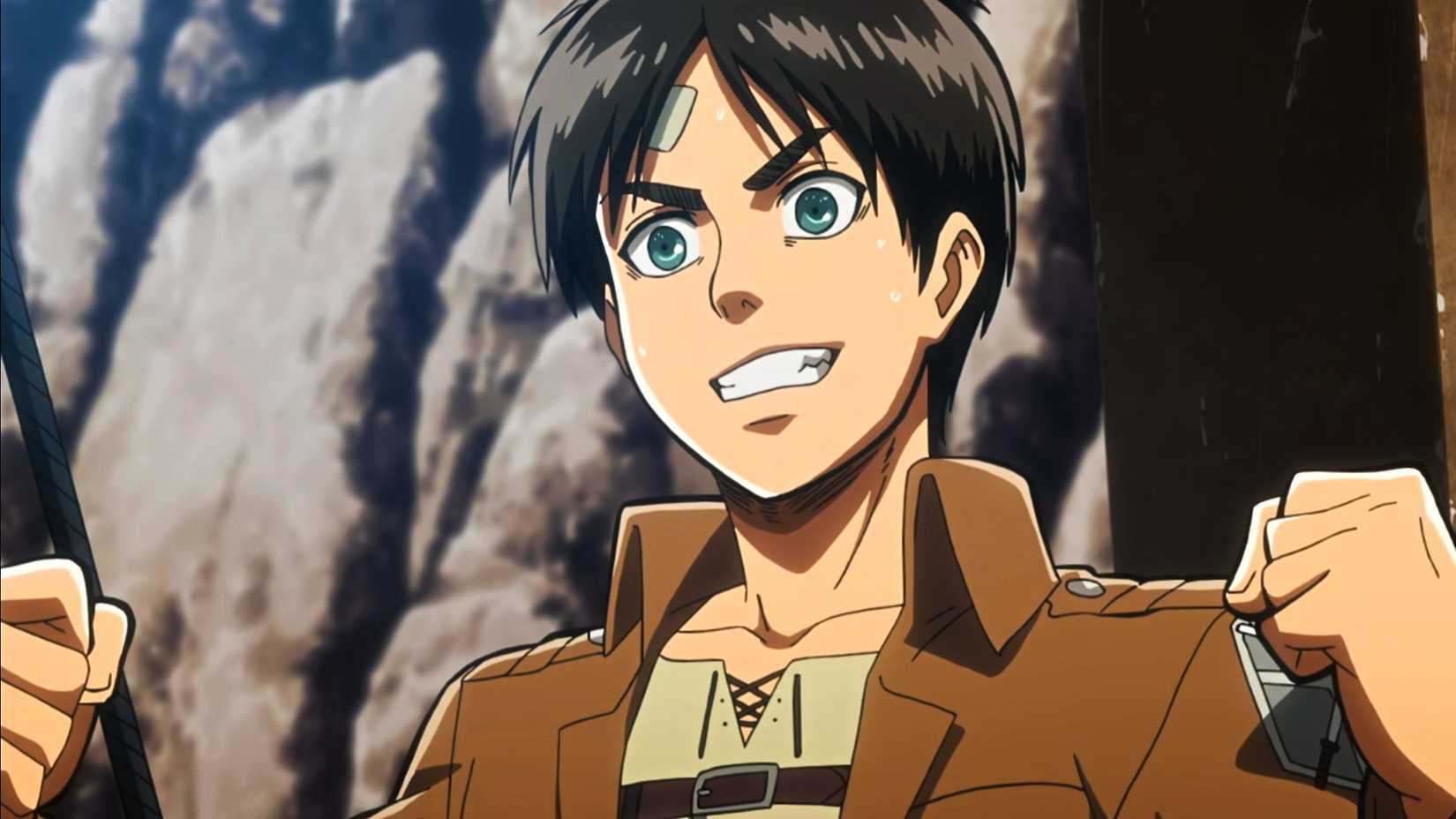8 Anime Series That Deserve The Netflix One Piece Live-Action Treatment 5 Eren from Attack on Titan happy