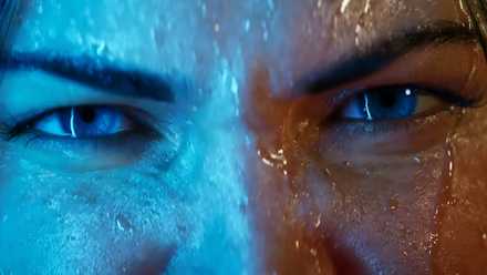 A close-up of a character's eyes in Fate of the Old Republic