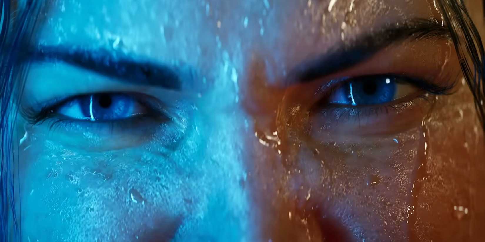 A close-up of a character's eyes in Fate of the Old Republic