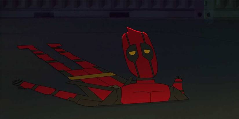 Flattened Deadpool in the canceled Deadpool animated series