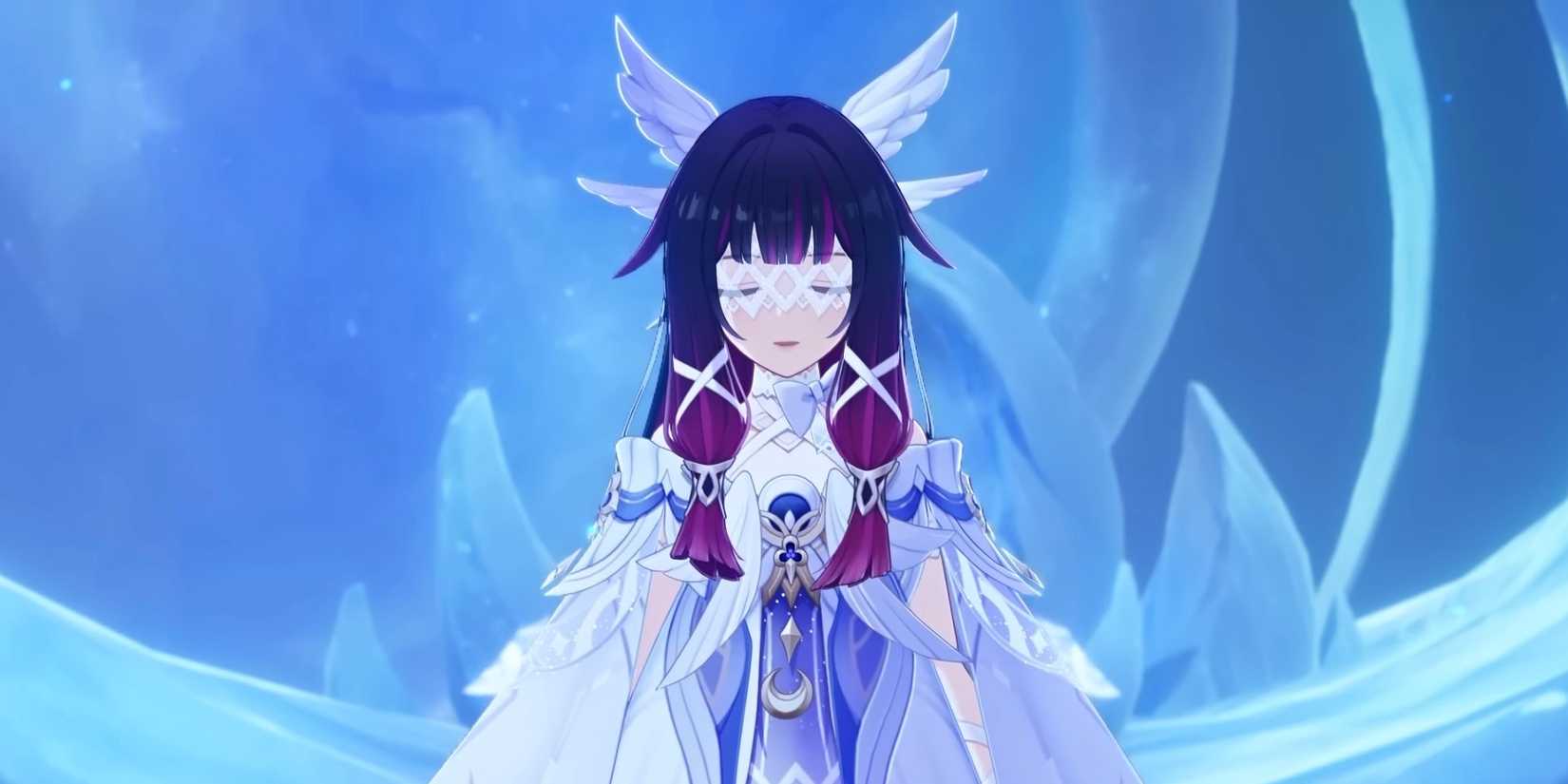 Columbina looks calm in Genshin Impact.