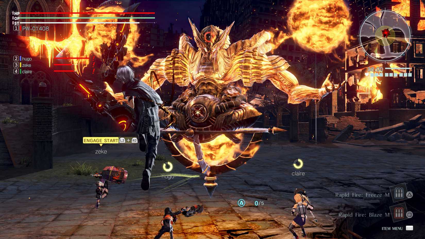 God Eater 3 fight against huge monster
