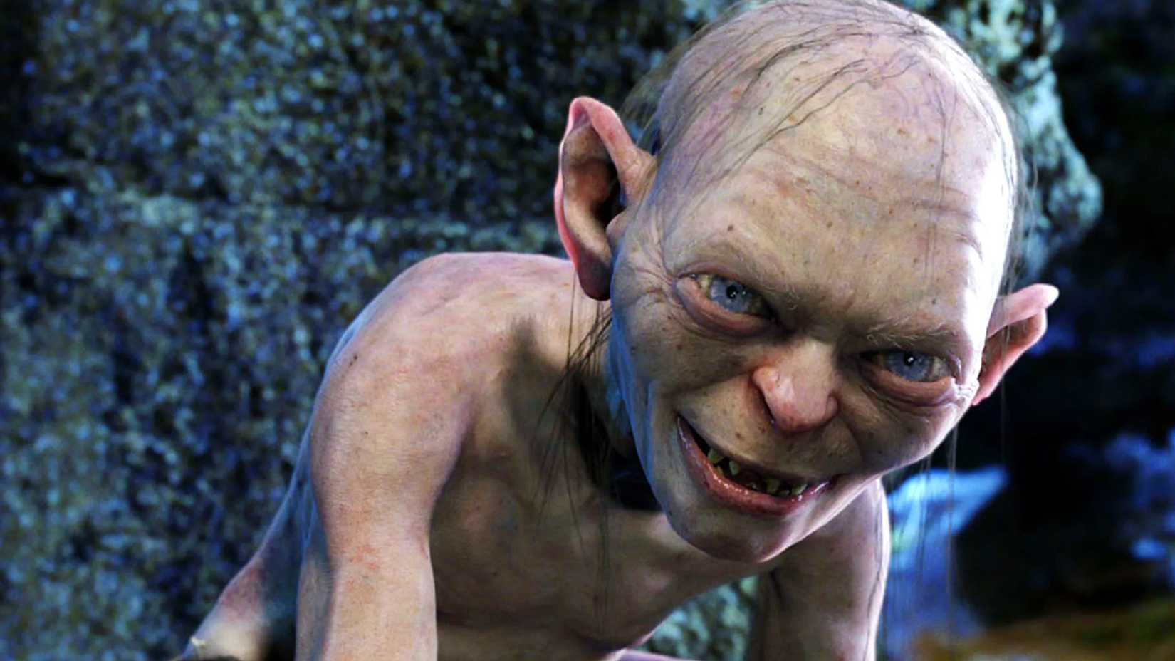 Gollum looking menacing in The Lord of the Rings