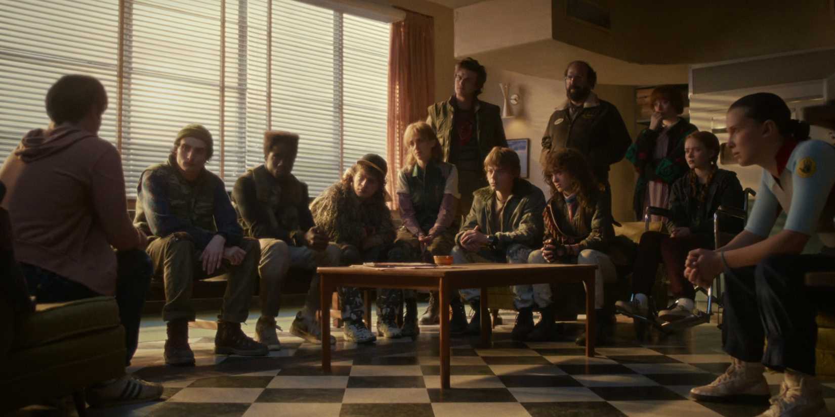 Group listens to Will coming out in Stranger Things season 5 episode 7