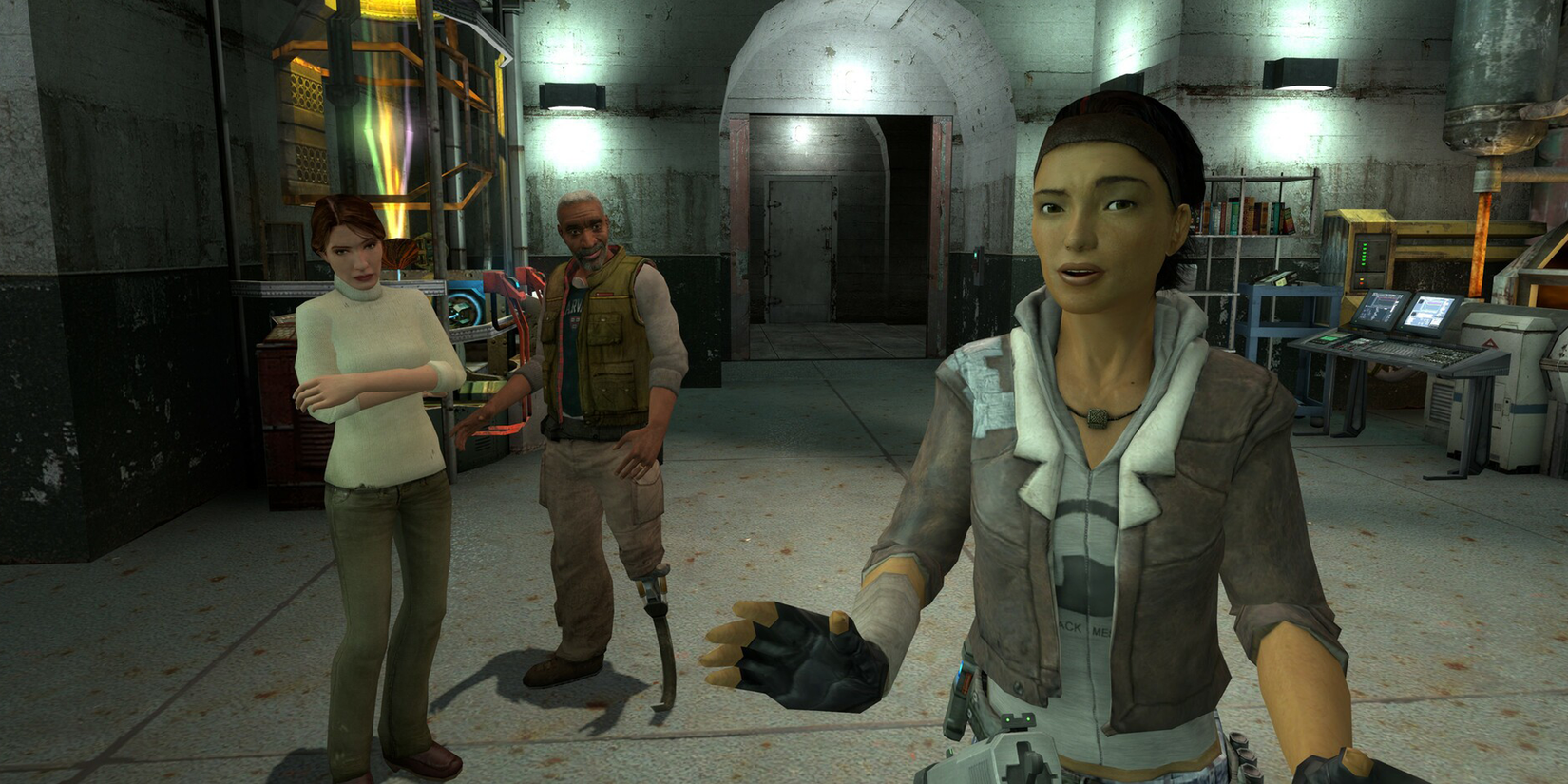 Half Life 2 characters in a laboratory.