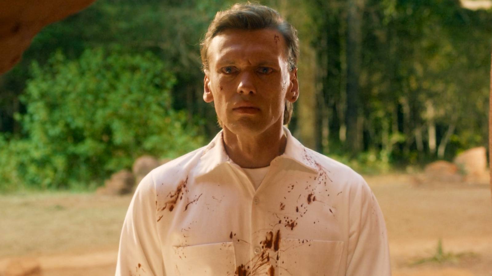 Henry Creel outside the Cave in Stranger Things 5 looking upset 