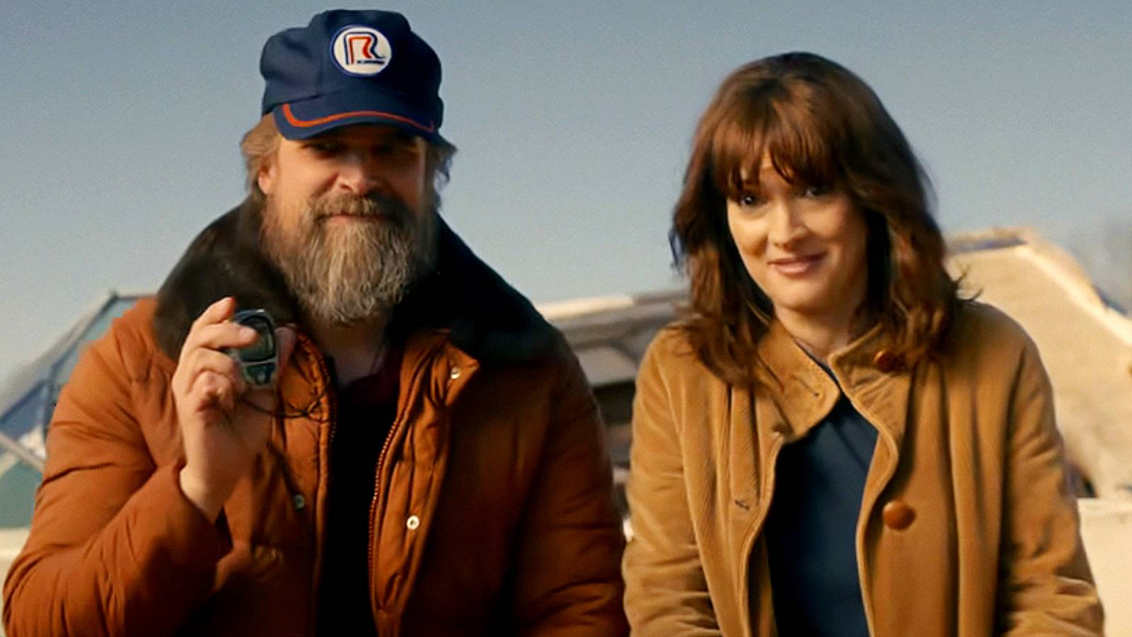 Hopper and Joyce in Stranger Things season 5