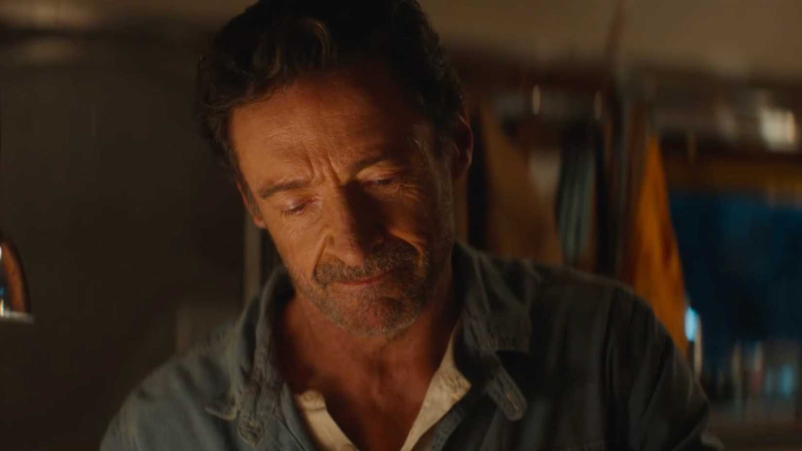 Hugh Jackman writing a will in The Sheep Detectives
