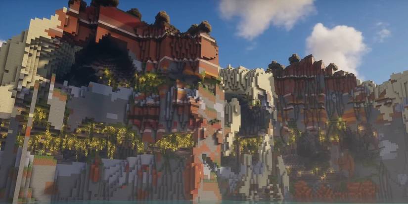 Minecraft Cascading Cliffs of Subterranean Beauty world seed