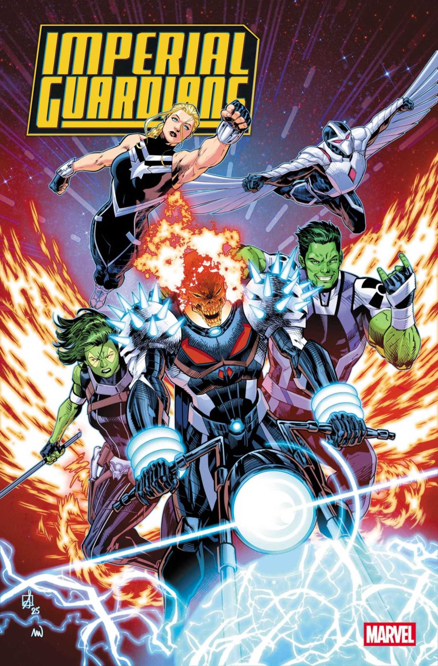 Ghost Rider Insignia New Guardians of the Galaxy Roster Officially Revealed, Led by a Major ...