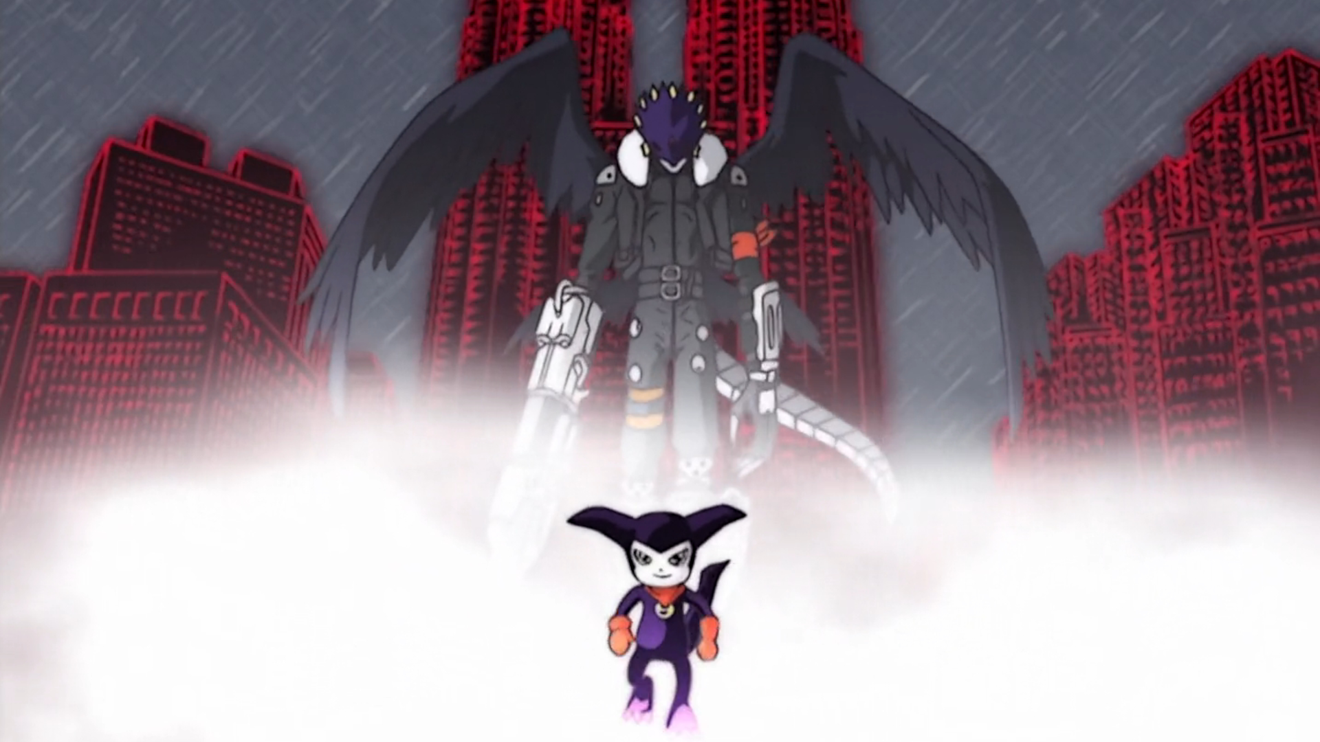 Impmon và Beelzemon trong Digimon Tamers
