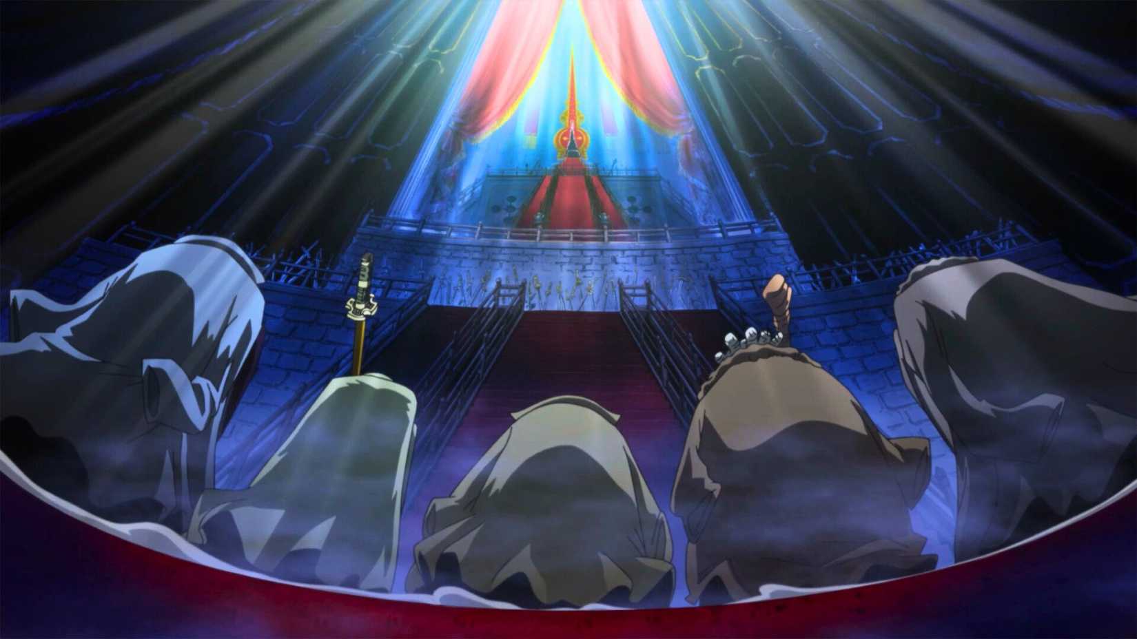 Imu and the Five Elders in One PieceThe Five Elders bowing to Imu sitting on the Empty Throne