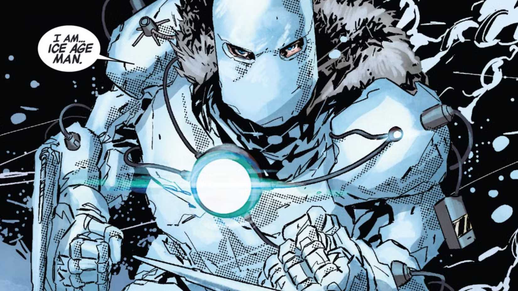 armatura del uomo dell’era glaciale di Iron Man