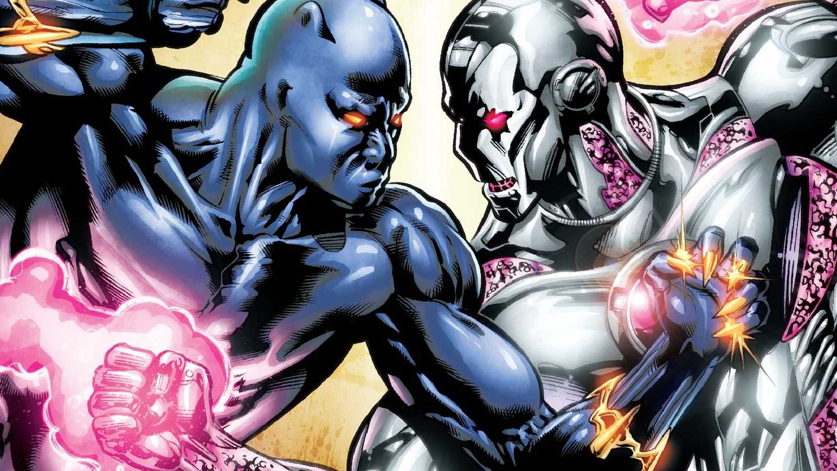 IRON MAN VS BLACK PANTHER FIGHT, SHOWING TONY STARK'S ANTI-VIBRANIUM ARMOR