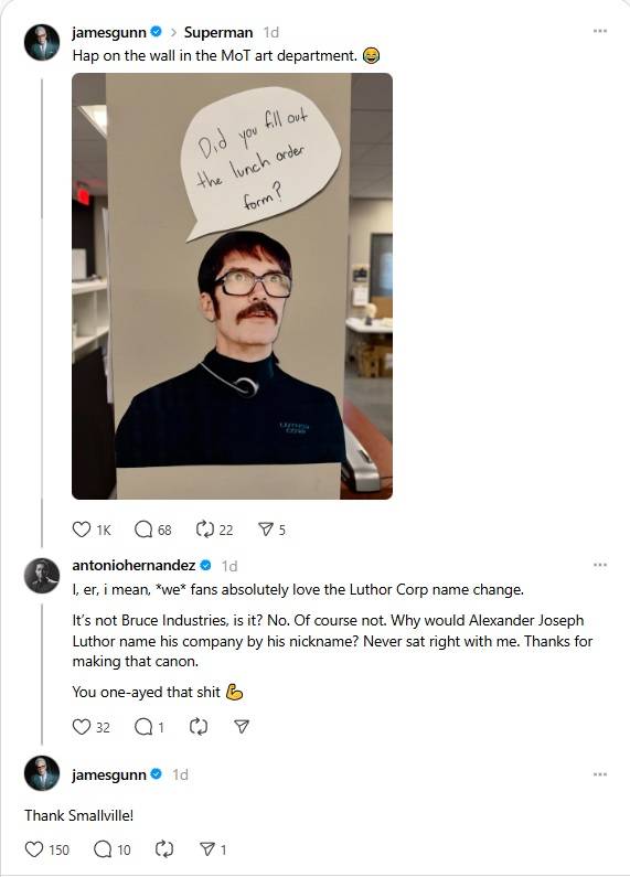 James Gunn Defends The One Factor His Superman Stole From Smallville