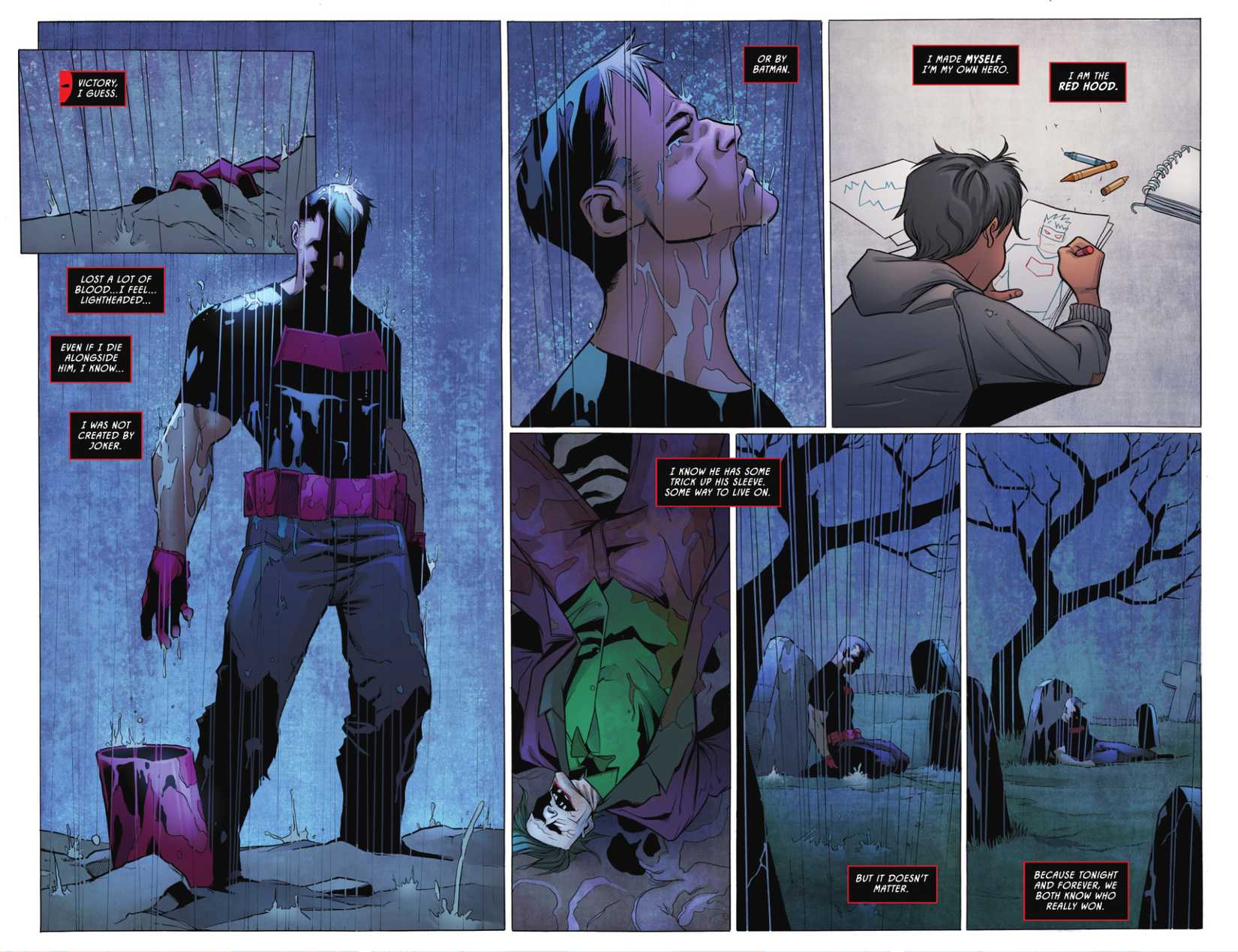 Jason Todd Earns His Red Hood Name in DC K.O