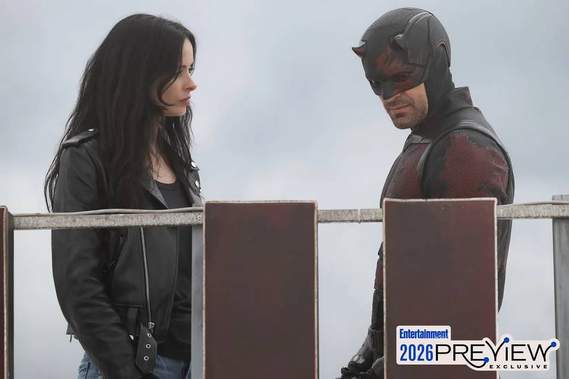 Jessica Jones e Matt Murdock em Demolidor: Nascido de Novo temporada 2