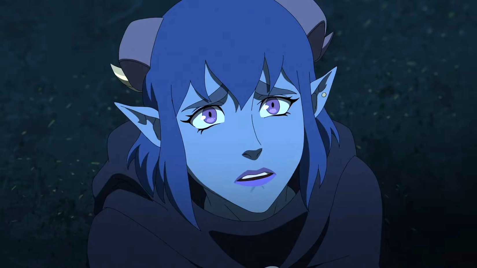 Jester looking sadly upward in The Mighty Nein season 1 ending