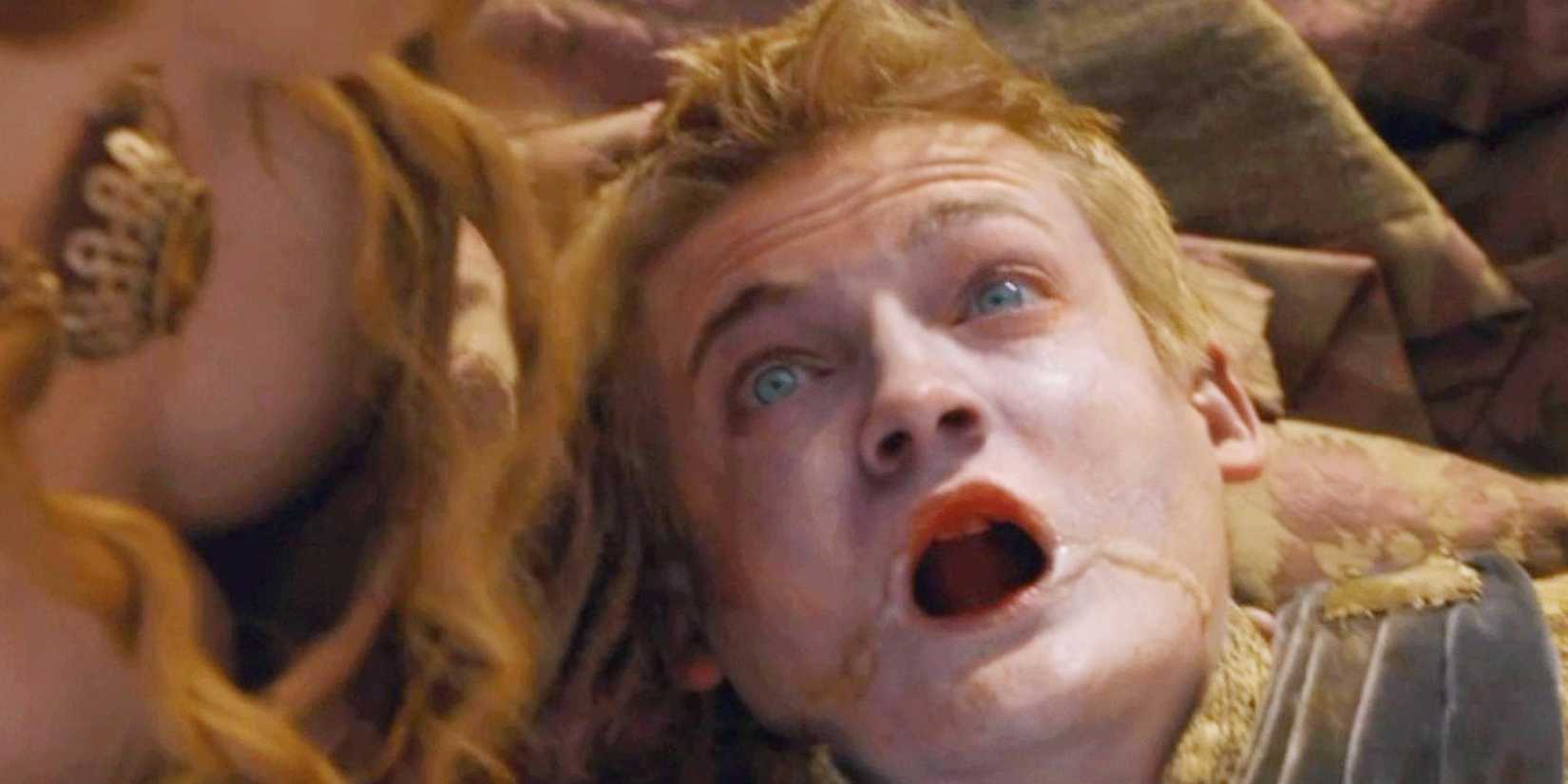 Joffrey choking on poison in Game of Thrones