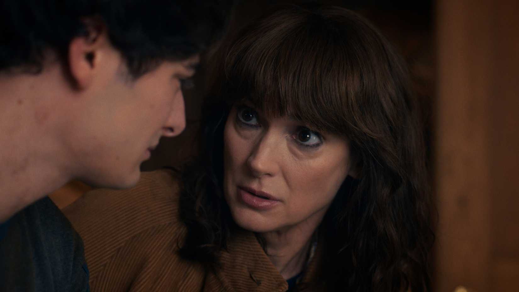 Joyce talking to a sad Will in Stranger Things season 5 part 2