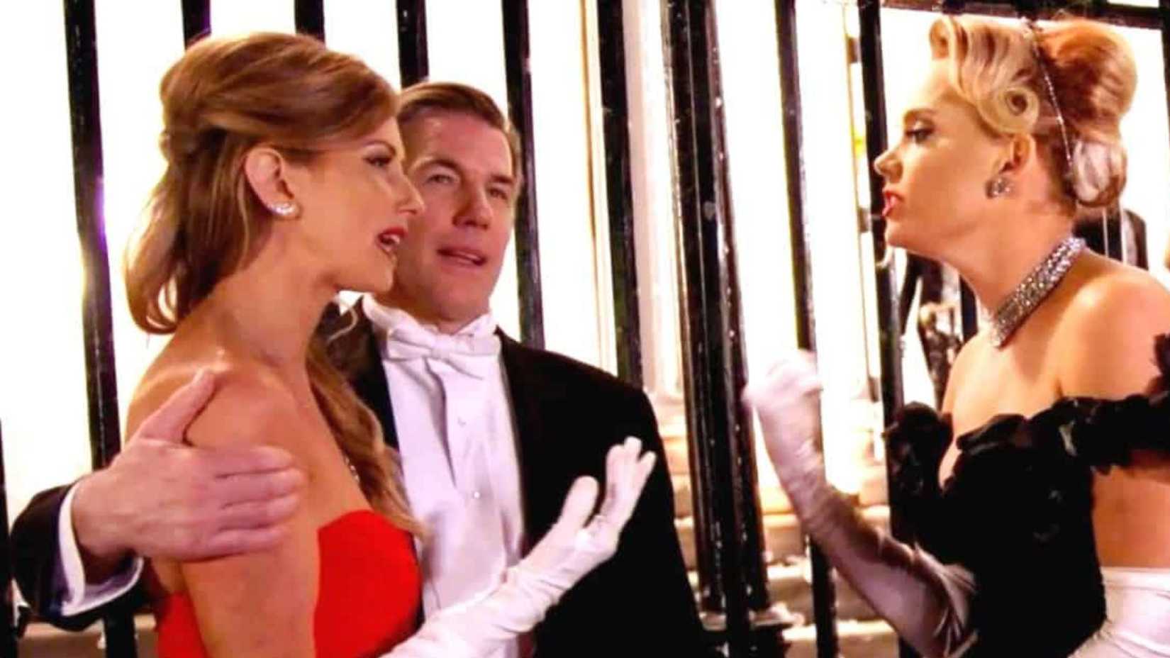 Kathryn arguing with Ashley and Thomas on Southern Charm