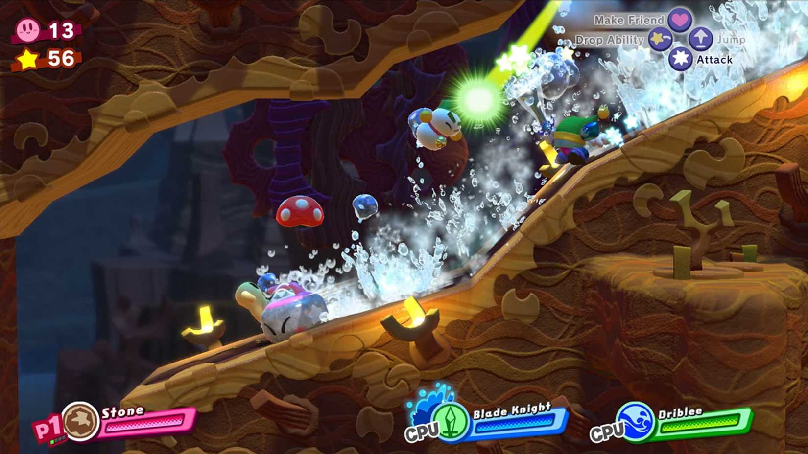Kirby Star Allies Tunnel Flood