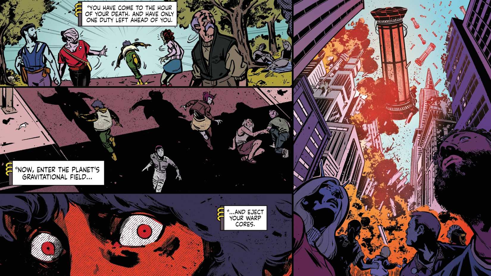 Klingons Attack Earth with Warp Core Bombing in Star Trek Comic