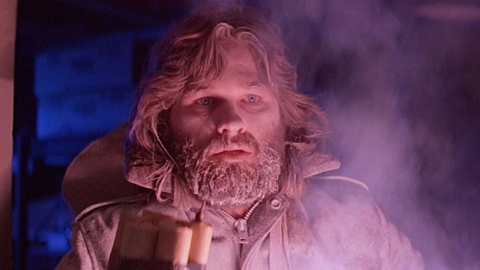 Kurt Russell como RJ MacReady em O Enigma de Outro Mundo